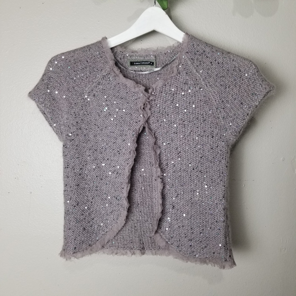 Luisa Cerrano cropped short sleeves cardig…